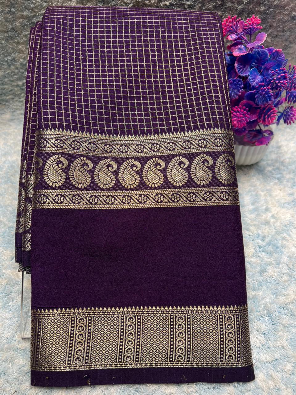 Artificial / Mix Crape Sarees