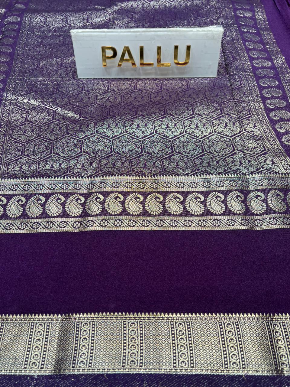 Artificial / Mix Crape Sarees