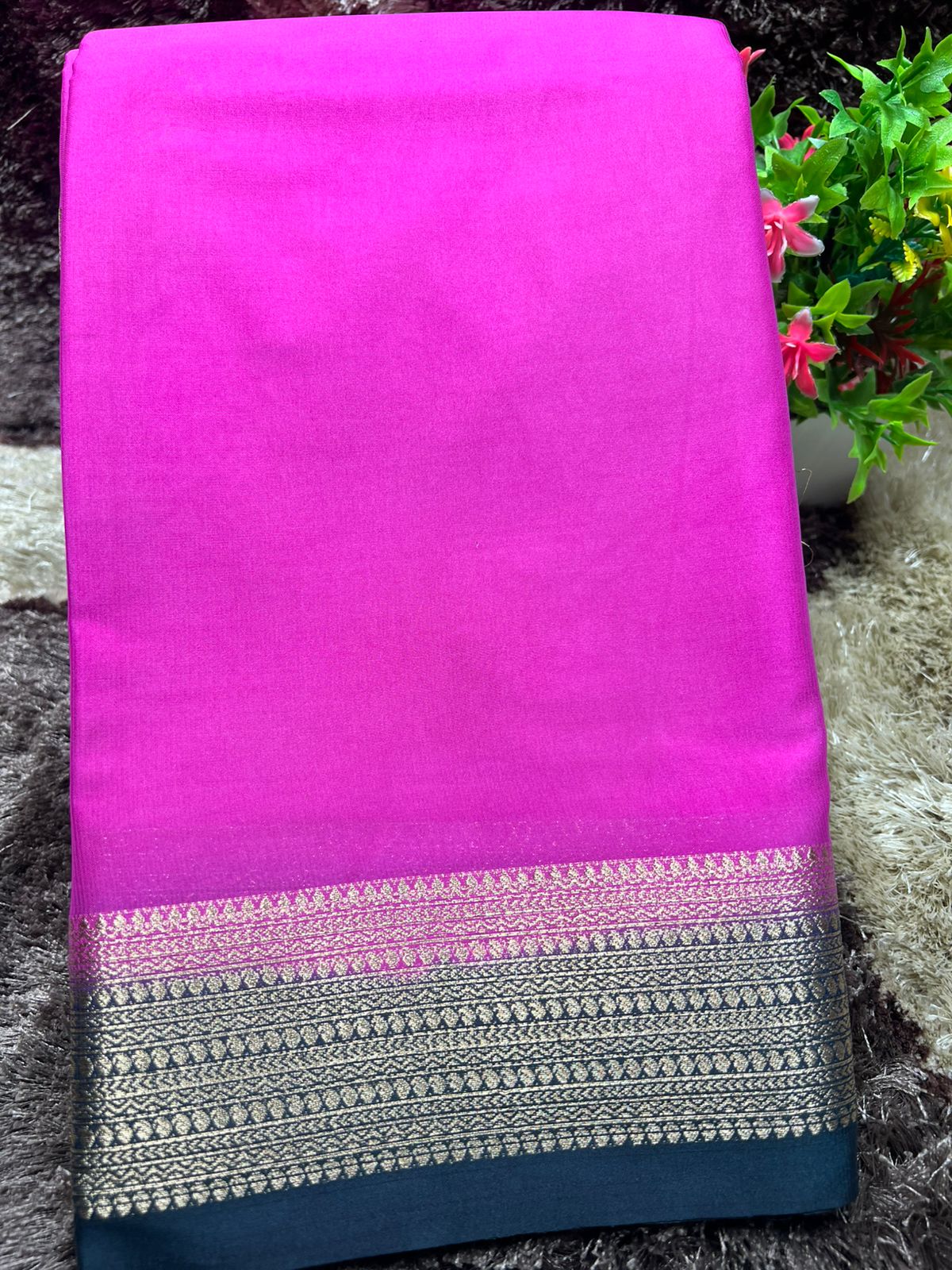 Artificial / Mix Crape Sarees