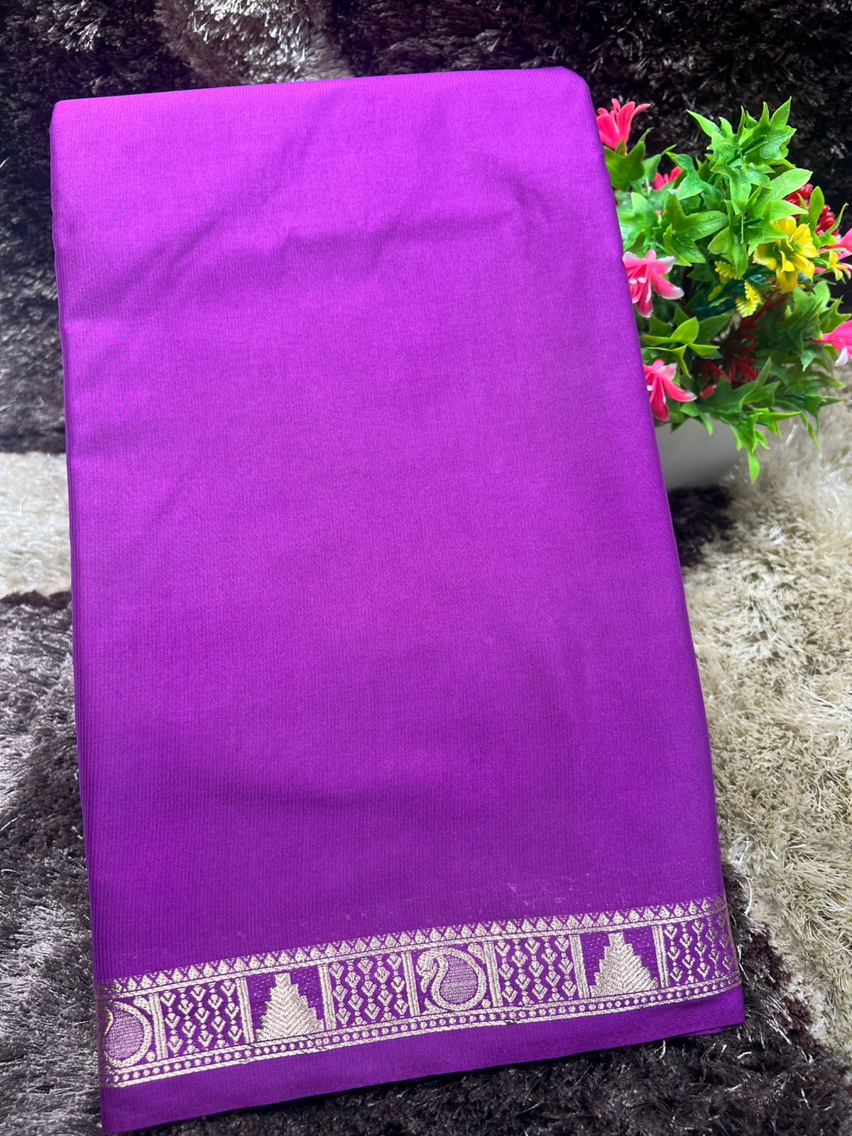Artificial / Mix Crape Sarees