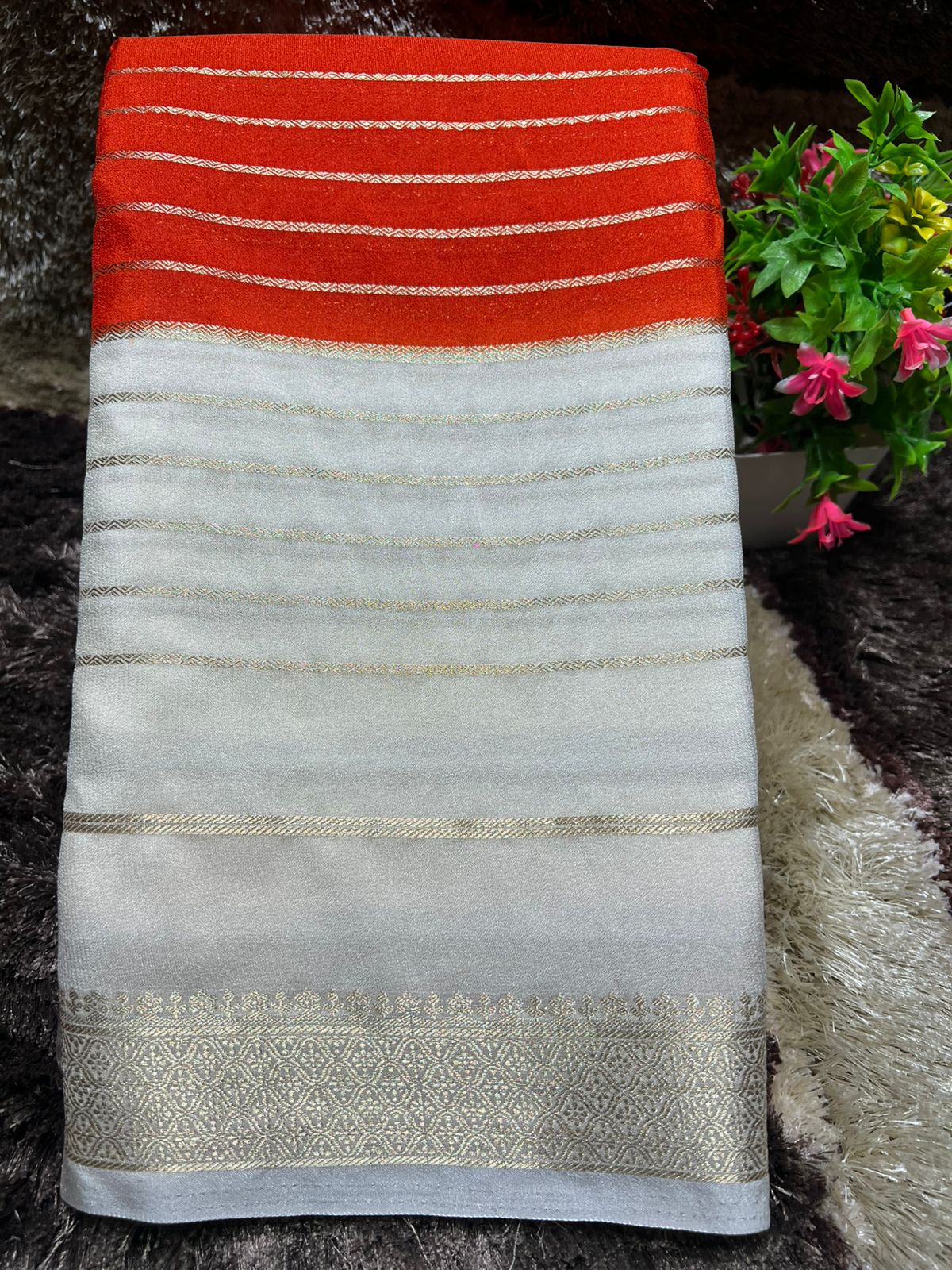 Artificial / Mix Crape Sarees