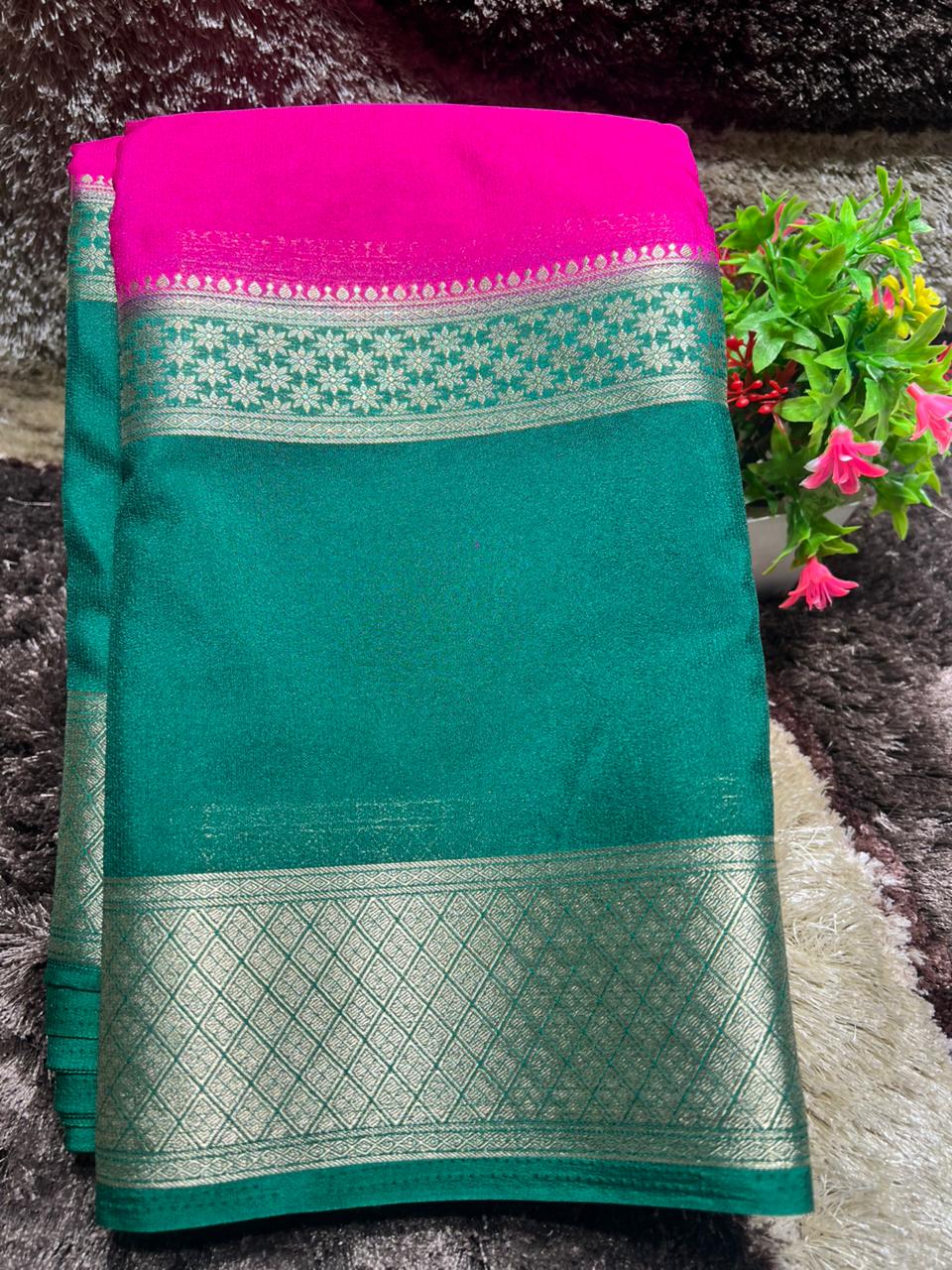 Artificial / Mix Crape Sarees