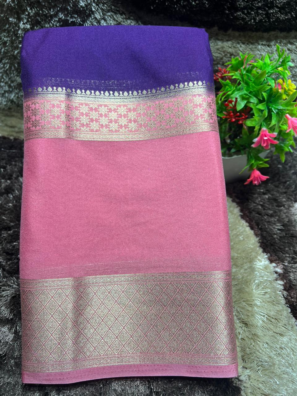 Artificial / Mix Crape Sarees
