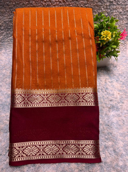 Artificial / Mix Crape Sarees