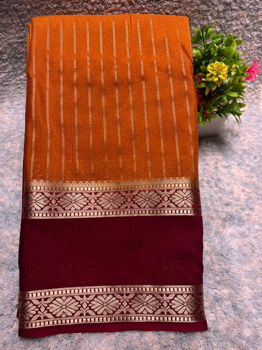 Artificial / Mix Crape Sarees