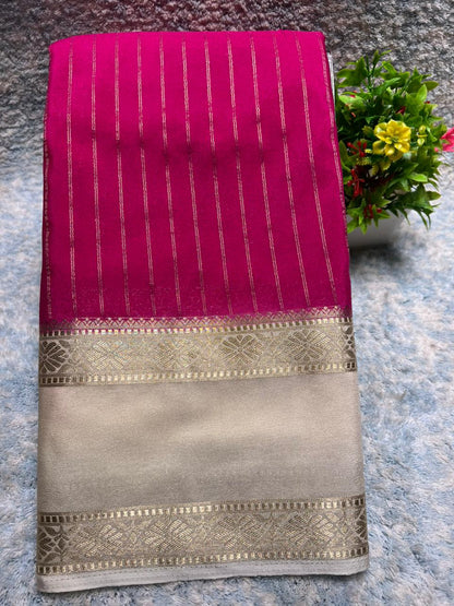 Artificial / Mix Crape Sarees