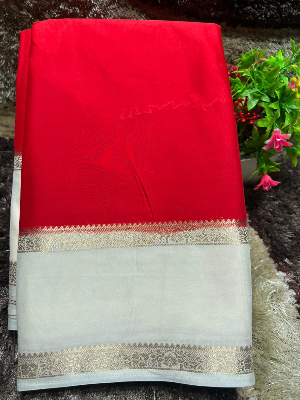 Artificial / Mix Crape Sarees