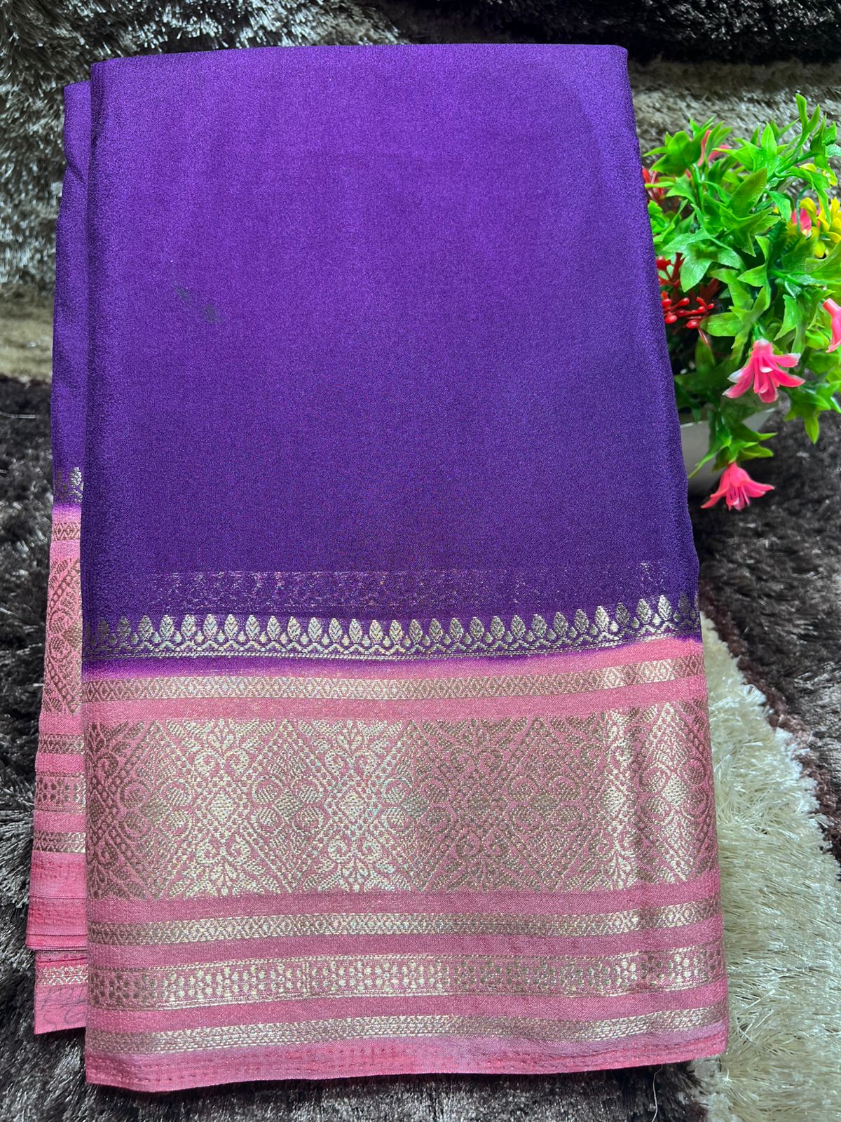Artificial / Mix Crape Sarees