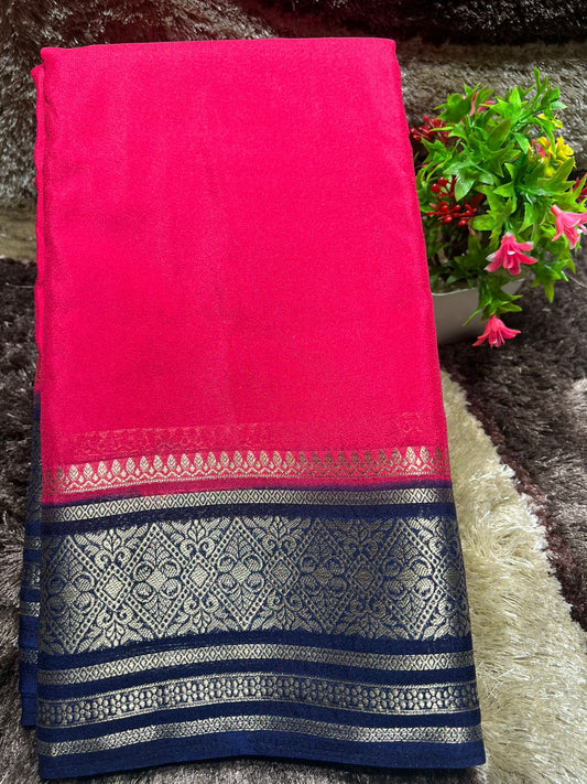 Artificial / Mix Crape Sarees