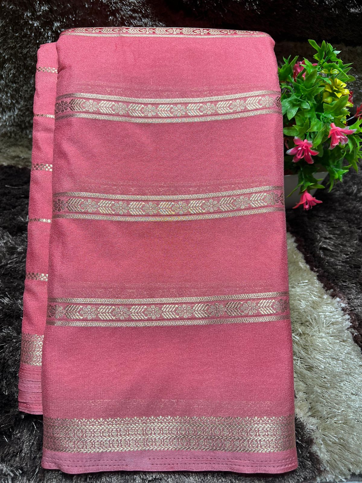 Artificial / Mix Crape Sarees