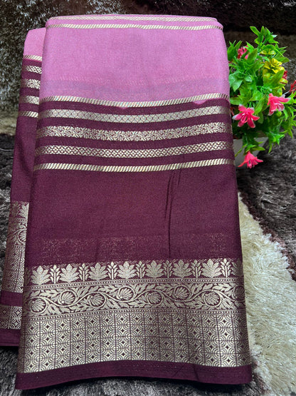 Artificial / Mix Crape Sarees