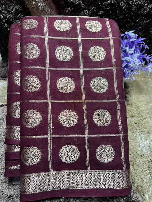 Artificial / Mix Crape Sarees