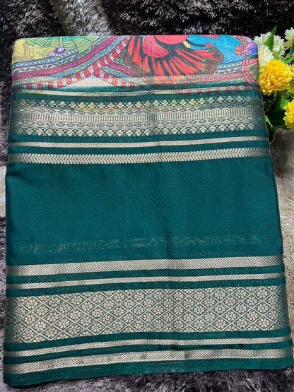 Artificial / Mix Crape Sarees