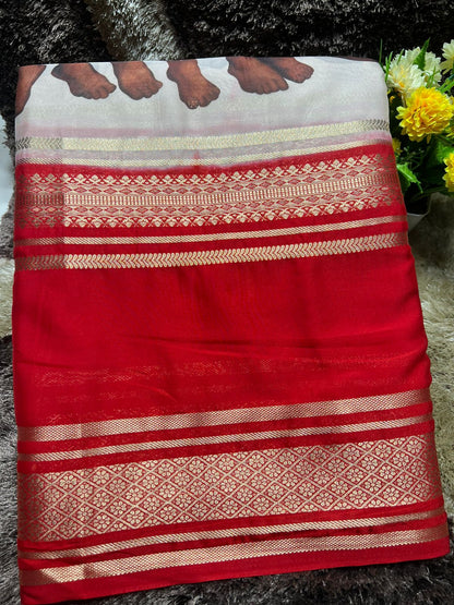 Artificial / Mix Crape Sarees