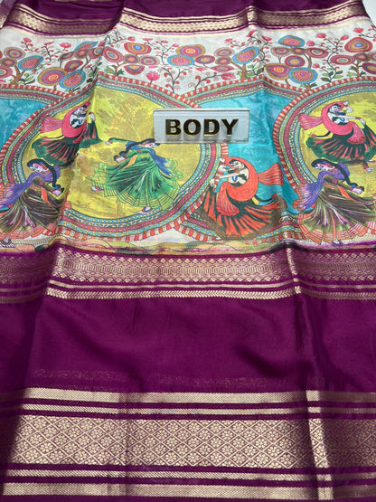 Artificial / Mix Crape Sarees