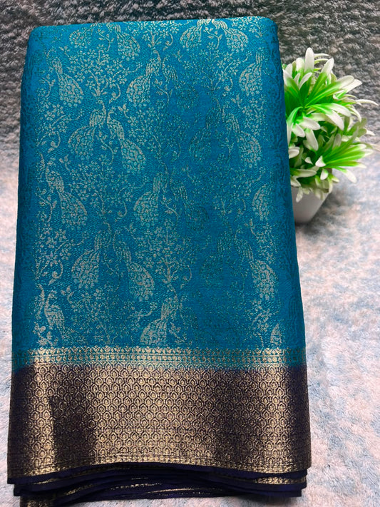 Artificial / Mix Crape Sarees