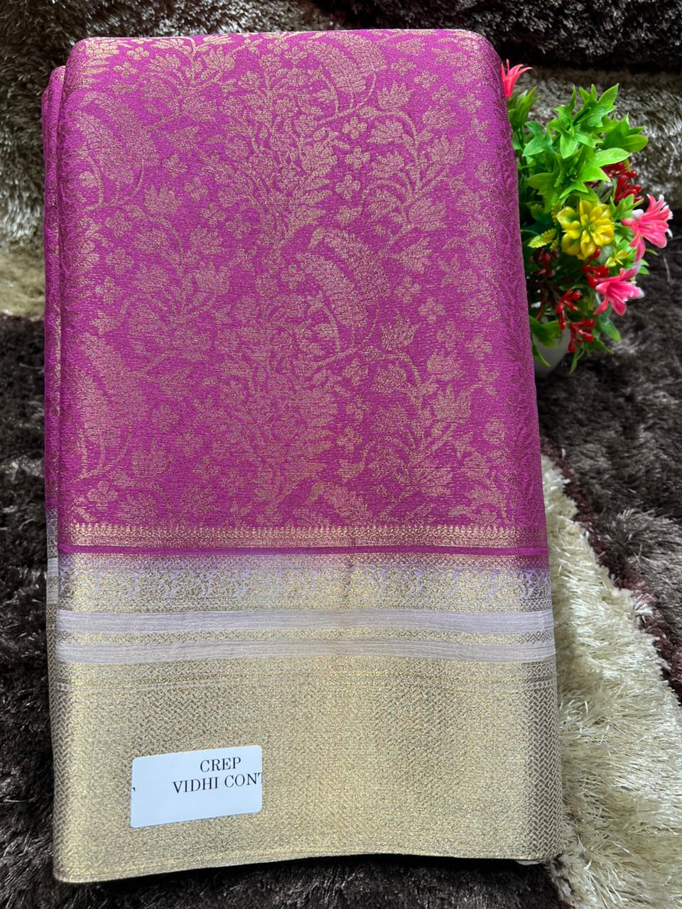 Artificial / Mix Crape Sarees