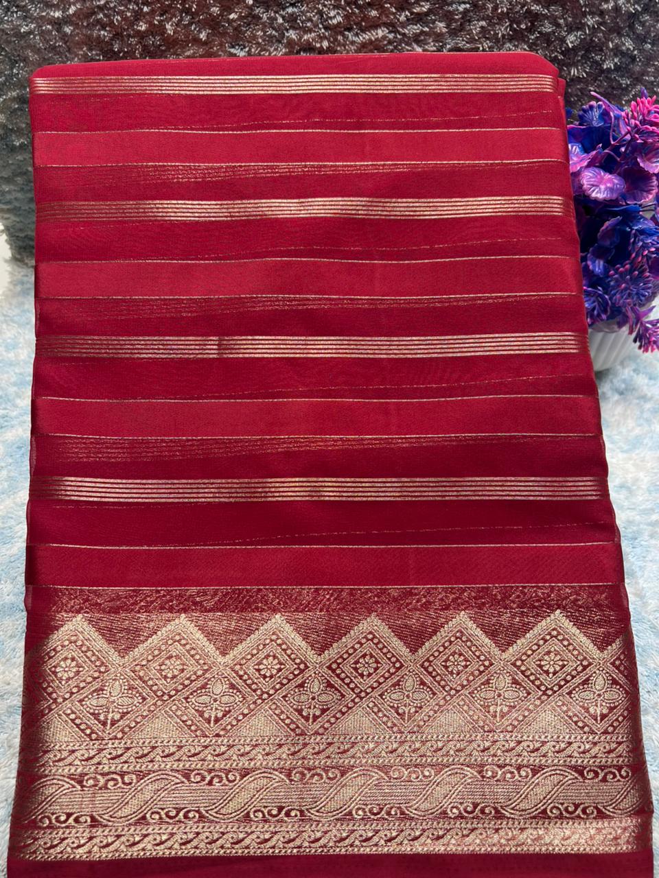 Artificial / Mix Crape Sarees