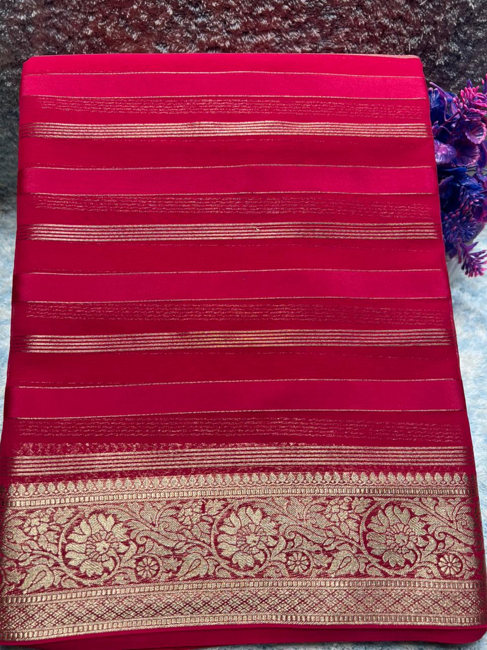 Artificial / Mix Crape Sarees