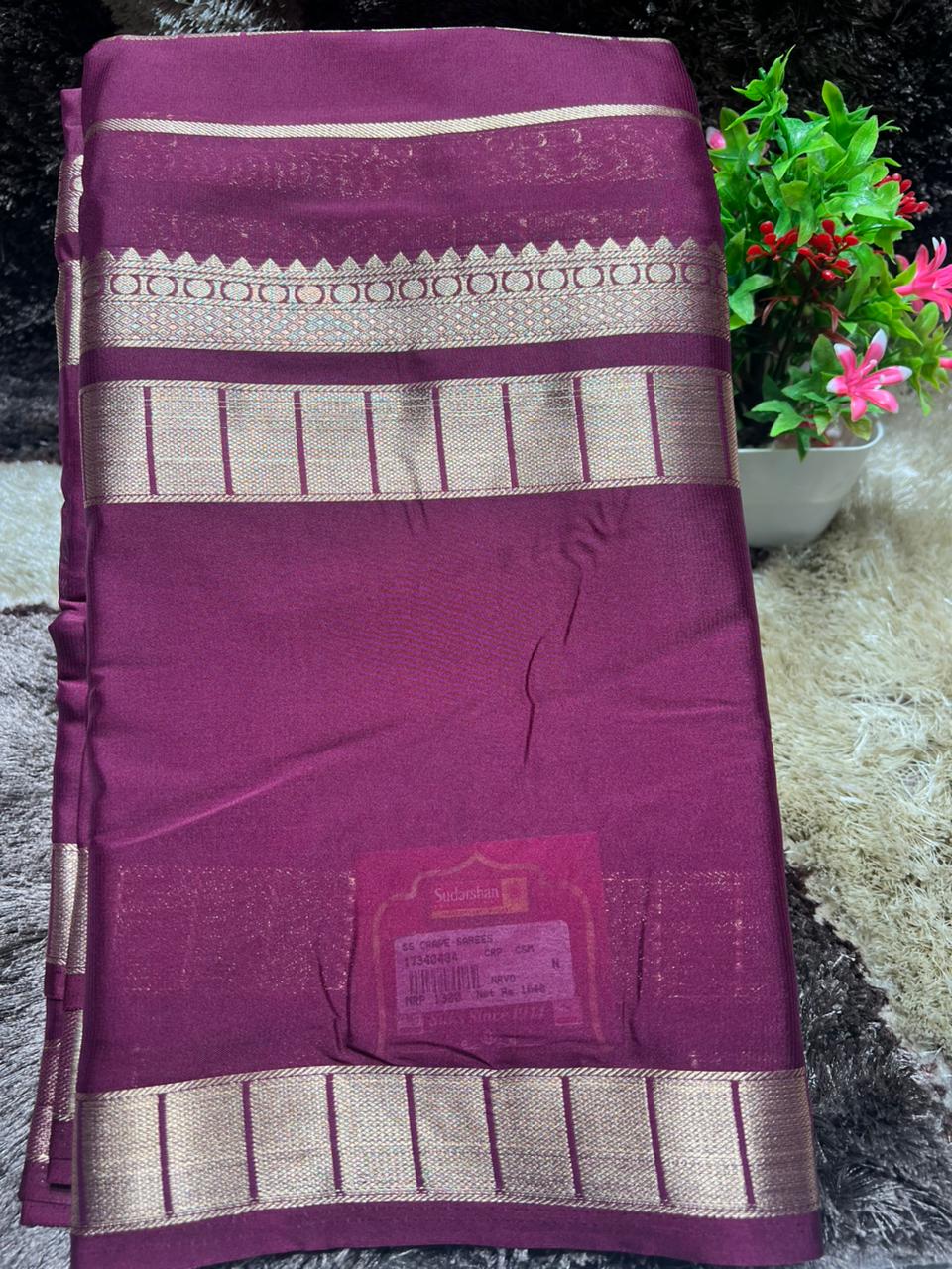 Artificial / Mix Crape Sarees