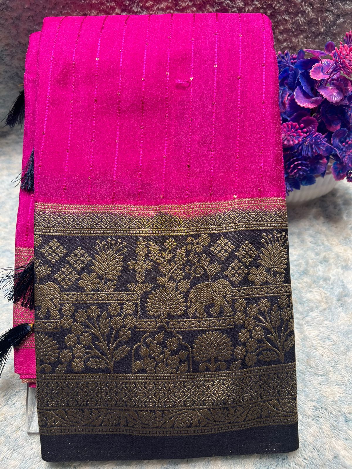Artificial / Mix Crape Sarees