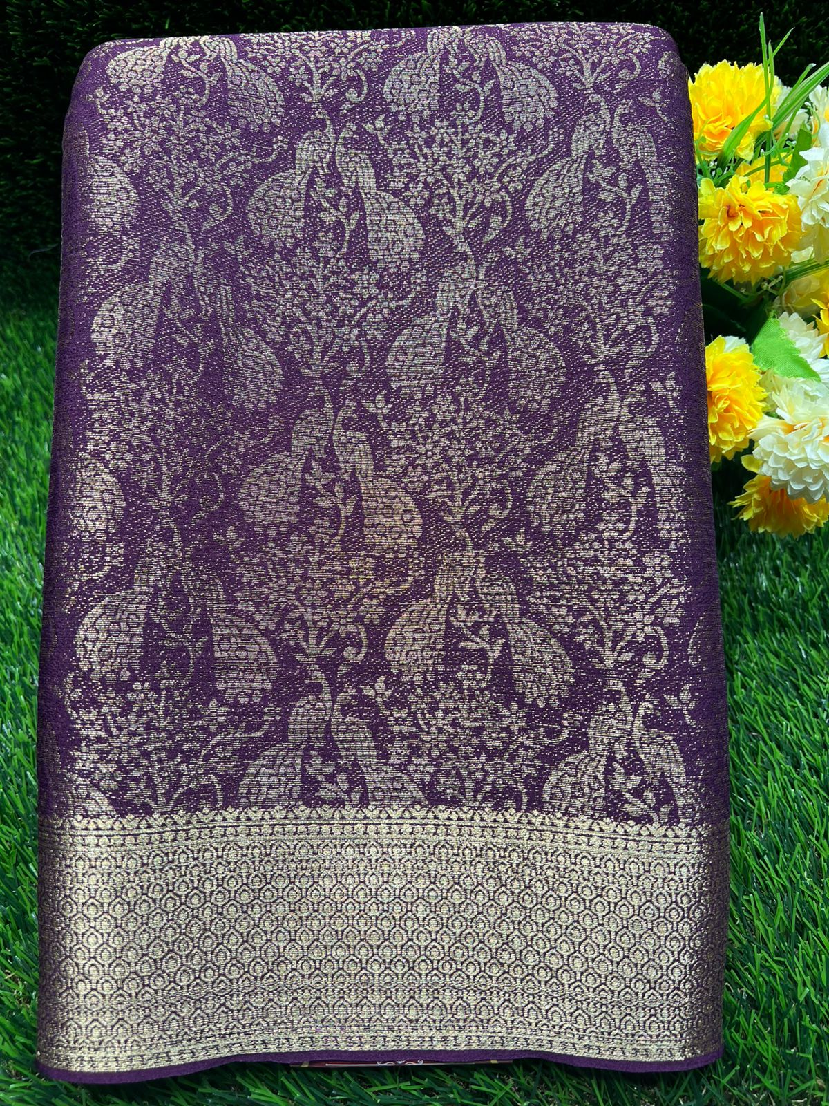 Artificial / Mix Crape Sarees