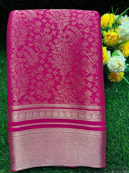 Artificial / Mix Crape Sarees