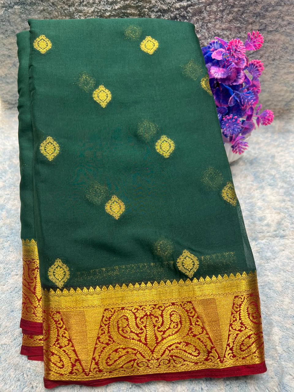 Artificial / Mix Crape Sarees