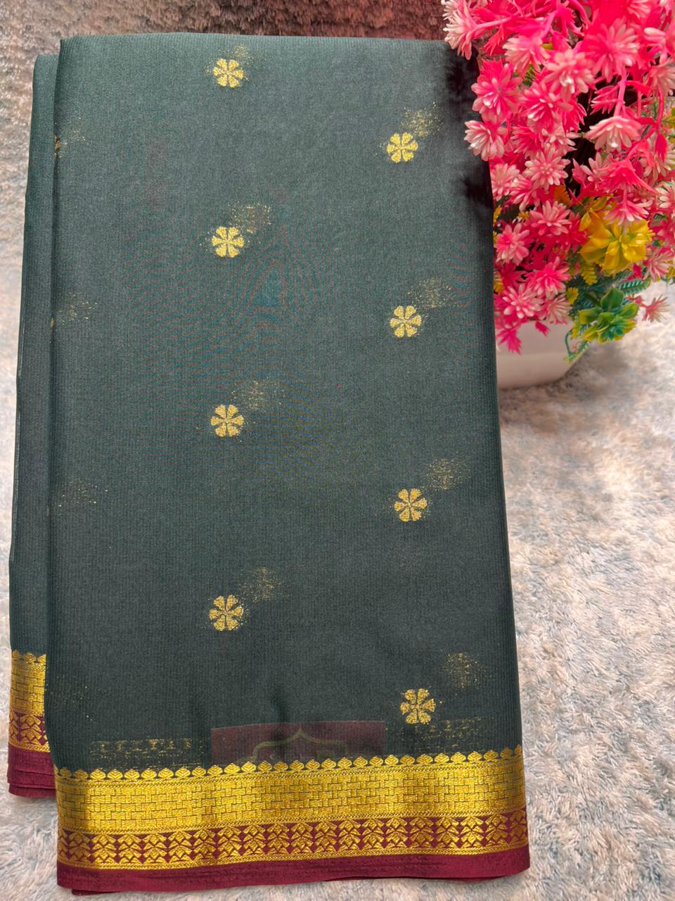 Artificial / Mix Crape Sarees
