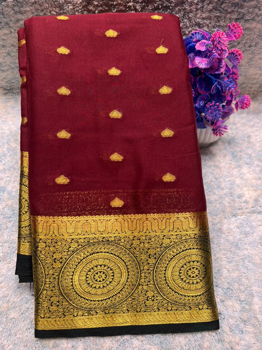 Artificial / Mix Crape Sarees