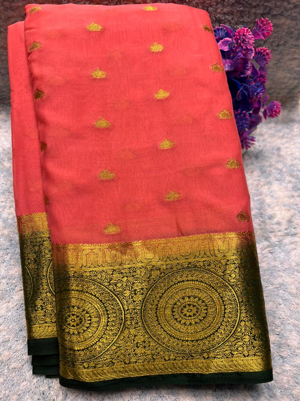 Artificial / Mix Crape Sarees