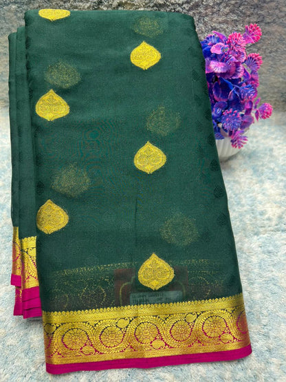 Artificial / Mix Crape Sarees