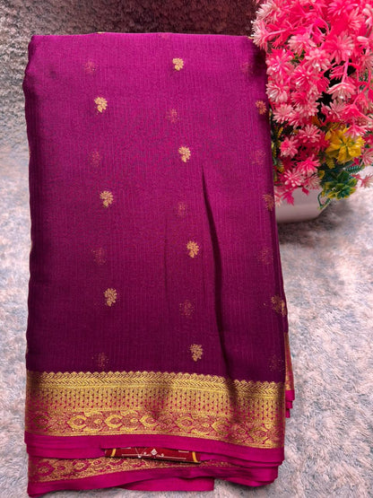 Artificial / Mix Crape Sarees