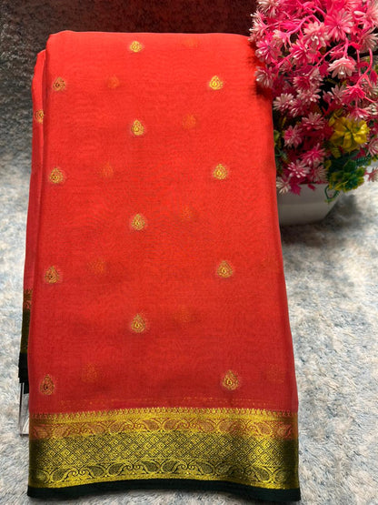 Artificial / Mix Crape Sarees