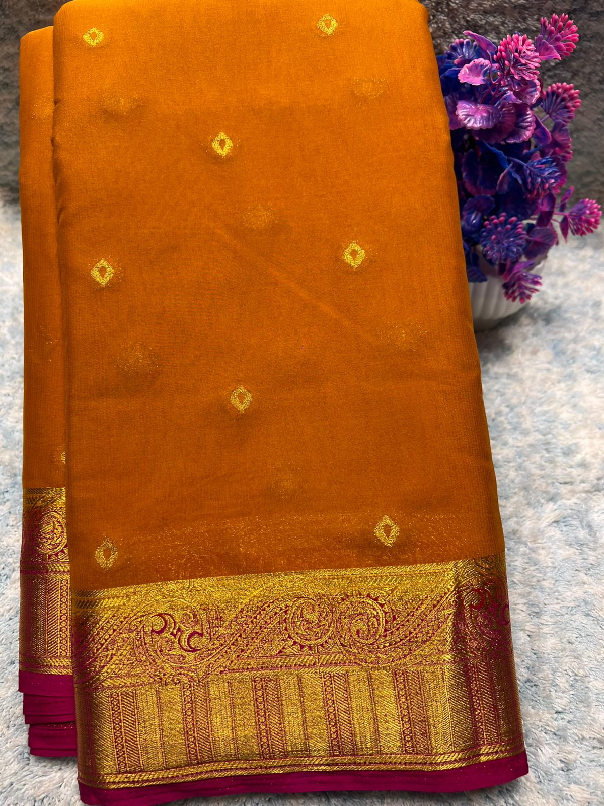 Artificial / Mix Crape Sarees