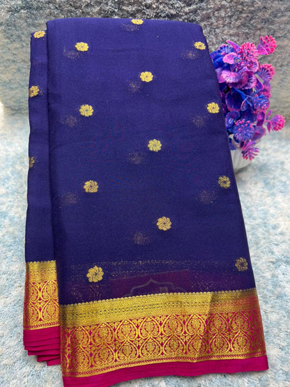 Artificial / Mix Crape Sarees