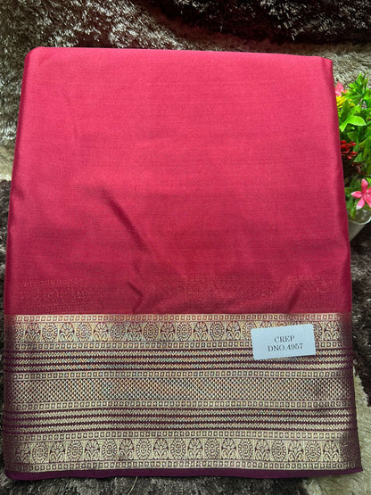 Artificial / Mix Crape Sarees
