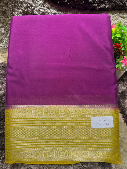 Artificial / Mix Crape Sarees