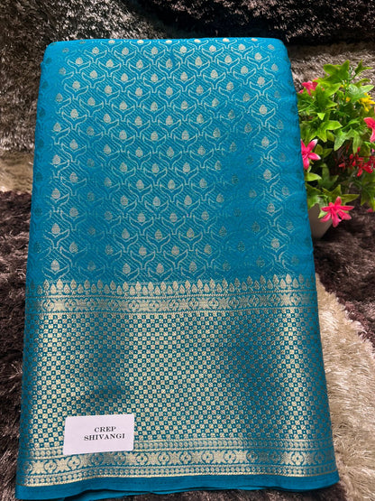 Artificial / Mix Crape Sarees
