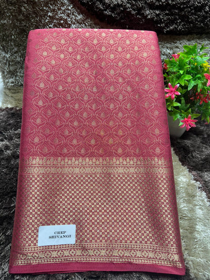 Artificial / Mix Crape Sarees