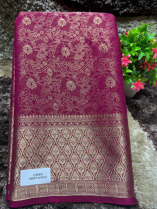 Artificial / Mix Crape Sarees