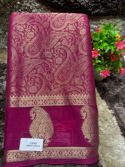 Artificial / Mix Crape Sarees