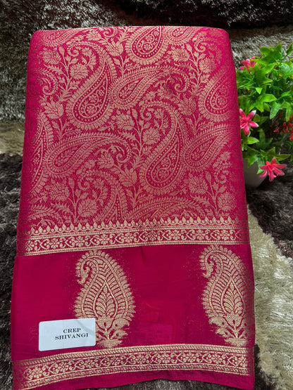 Artificial / Mix Crape Sarees