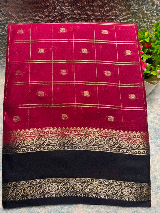 Artificial / Mix Crape Sarees