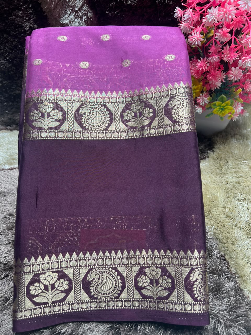 Artificial / Mix Crape Sarees