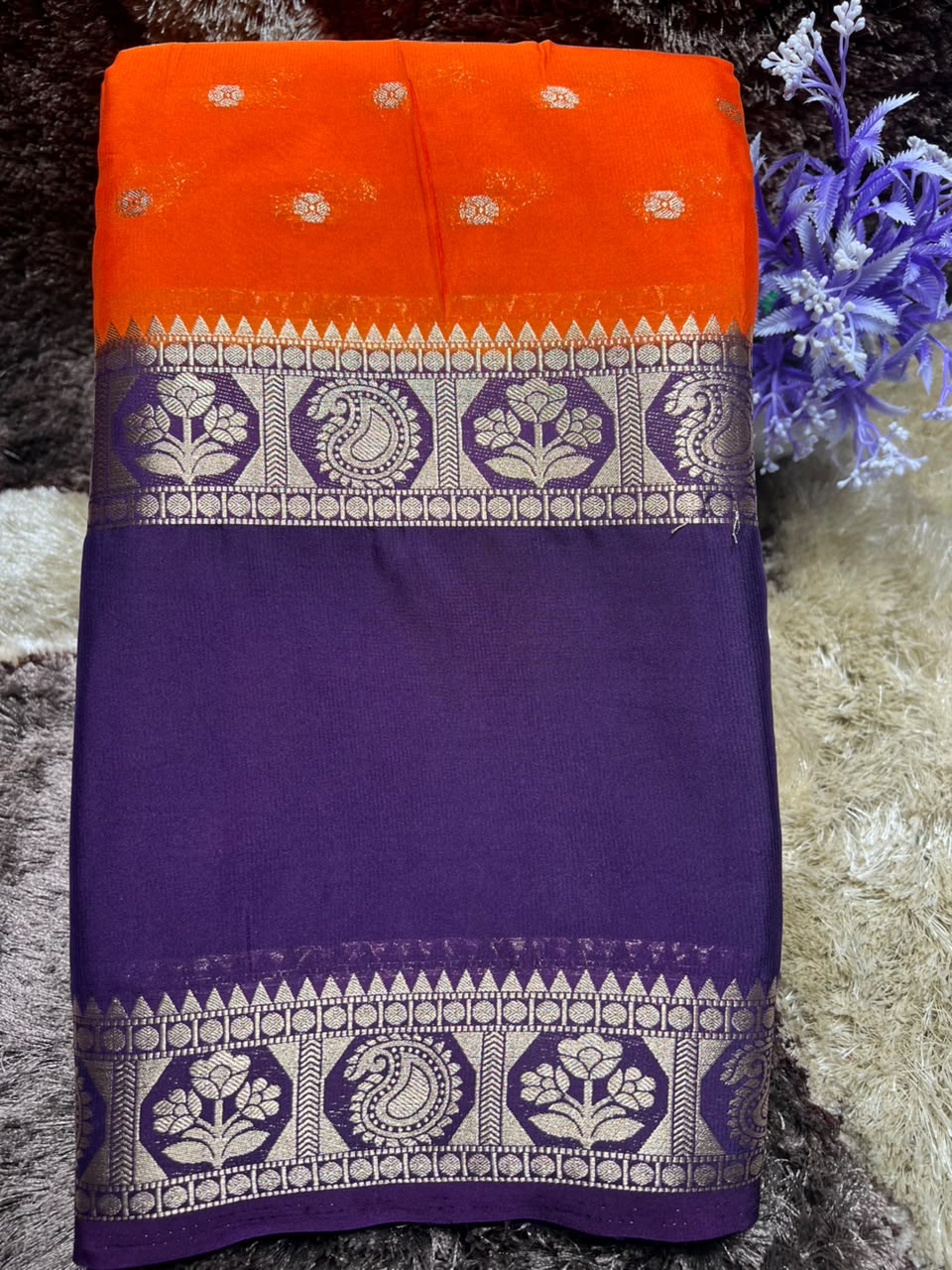 Artificial / Mix Crape Sarees
