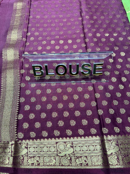 Artificial / Mix Crape Sarees