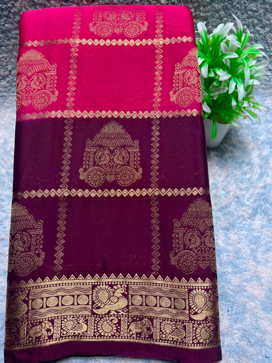 Artificial / Mix Crape Sarees