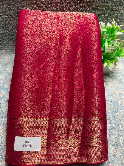 Artificial / Mix Crape Sarees