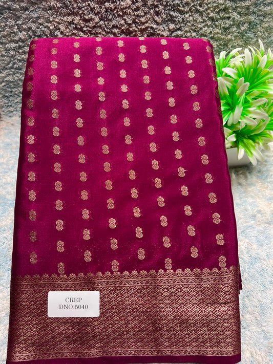 Artificial / Mix Crape Sarees